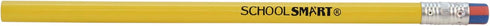School Smart Primary Grade Pencils with Erasers - 11/32 in Thick - Pack of 12 - Yellow...