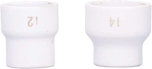 2Pcs TIG Welding Cup Welding Torch Cup Ceramic Nozzle Accessory Kit for WP9/17/18/20/25/26 (White)...