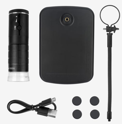 Portable WiFi Digital Microscope, 1000X Zoom HD 1080P Electronic Microscope, Black...