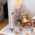 LUOZZY Miniature Microphone Mini Musical Instrument Dollhouse Mini Microphone Model with Stand for 1:12 Dollhouse Accessories Display - Black...