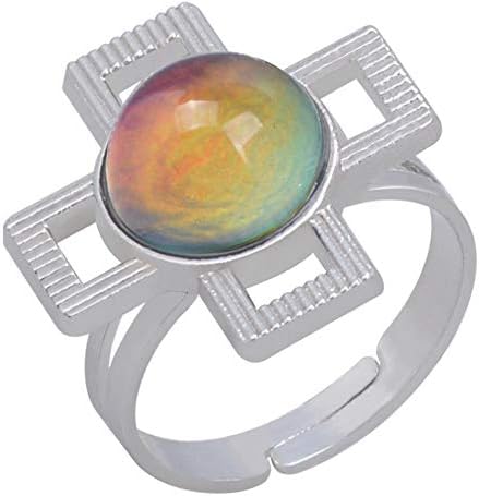 16pcs Mixed Mood rings classic temperature change color mood ring (Adjustable Size)...