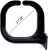 Quest Manufacturing Vertical D-Ring Cable Manager, 34 Cables, 1 Unit, Black (VD-00-034)...