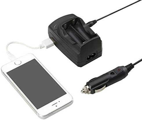 NP-W126 Camera Battery Charger with LCD Display USB Port Portable Travel Car Battery Charger for Fuji Fujifilm FinePix HS30EXR HS35EXR HS50EXR X S...