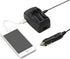 NP-W126 Camera Battery Charger with LCD Display USB Port Portable Travel Car Battery Charger for Fuji Fujifilm FinePix HS30EXR HS35EXR HS50EXR X S...