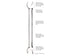 DblEnd SpWrnc,S-Shp,7-1/2",Steel...