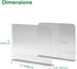 Bee Neat Closet Organization with Acrylic Clear Shelf Dividers - Closet Shelf Organizer for Clothes, Towels, Sweaters, Purses, and Books - Shelf S...