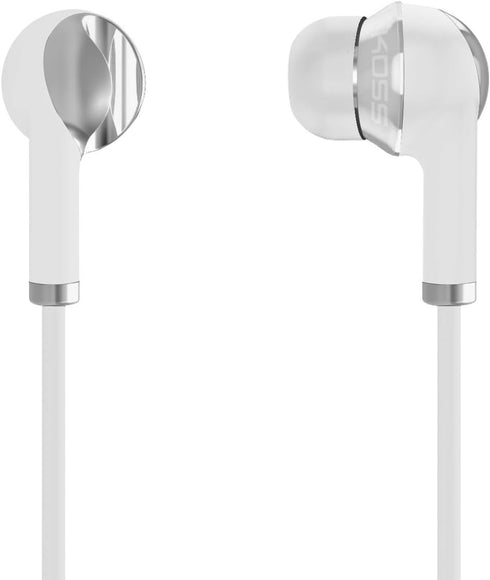 Koss iL100W in-Ear Headphones, Interlocking Desgin, 3.5mm Plug, White...