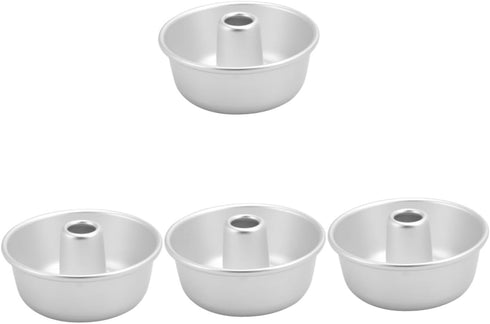 4pcs Donut Pan for Baking, Aluminum Alloy Donut Mold Cake Pan Doughnut Cake Mould Bakery Baking Tools Bakeware for baking muffins, cupcakes...