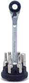 Prestacycle Prestaratchet Micro, Heavy-Duty Mini Ratchet & 1/4 Bits for Bike Repair & Maintenance, 40Nm Small Ratchet & Screwdriver with 6 Hex Bit...
