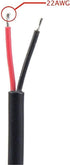 5Pairs 2pin Black Electrical Connector LED Connector for LED Lights 20cm Extension Cable 40cm/Pair 0.3mm² 15mm Nut...