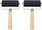 2Pcs Professional Rubber Roller Brayer,6cm Rubber Roller Brayer with Wooden Handle Ink Painting Printmaking Roller Art Stamping Tool...