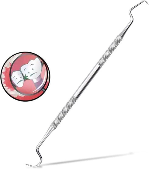 3 Pcs Stainless Steel Tooth Scraper Professional Dental Pick Scaler Teeth Tarter Plaque Remover Cleaner Teeth Cleaning Tools Dental Care Hygiene K...