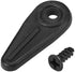 uxcell Frame Turn Button, 3/4" Plastic Indicator Shape with Screws for Hanging Pictures, Photos, Drawings and Posters, 20 Pcs (Black)...
