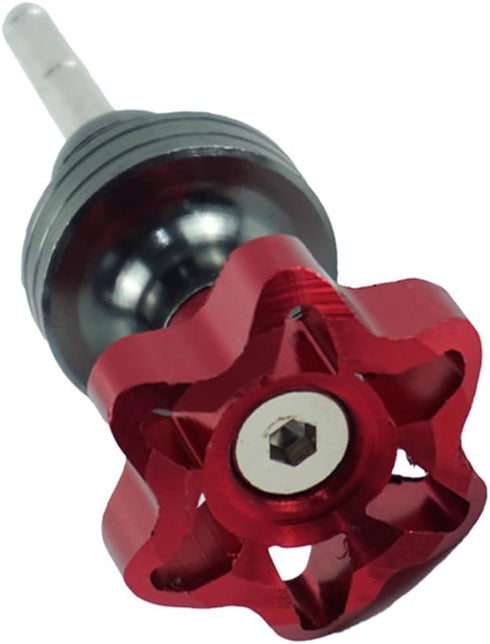 Motorcycle Engine Oil Tank Dipstick Level Gauge Meter Motorbike Oil Cap for 110cc 125CC ATV Dirt Pit Bike Go Kart Compatible with Yamaha Honda(Red...