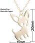Stainless Steel Chihuahua Puppy Dog Pendant Necklace Earrings for Women Cute Pet Animal Stud Earring Set Jewelry...
