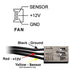 Coolerguys 12vDC Waterproof IP67 Fan (High Speed, 120x38mm)...