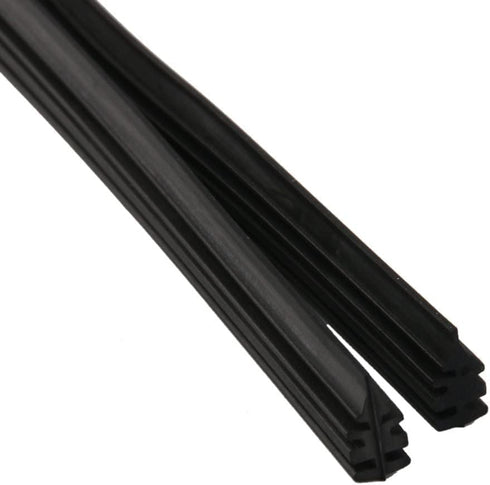 Car Wiper Blade 2 Pcs Windshield Wiper Rubber Strip 22" Car Vehicle Insert Rubber Strip Wiper Blade Natural Rubber Boneless Wiper For Car Bus Blac...