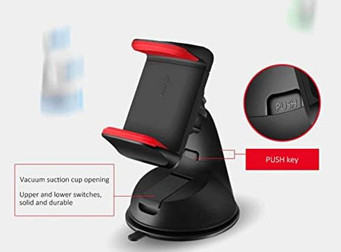TRUE LINE Automotive Dashboard Car Windshield Cell Phone Holder Mounting Kit Clamp (Black/Gray)...