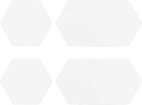 100 Count English Paper Piecing Hexagon 8mm Shapes Paper Quilting Templates Patchwork English Paper Piecing Supplies for Quilting Sewing DIY Craft...