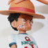Anime Luffy Figure, Shanks Touching Luffy Figure Anime Action Figure Collection Statue Doll Toy Gift...