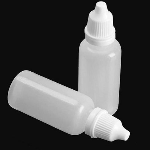 10PCS Plastic Squeezable Dropper Bottles Empty White Clear Dropping Eye Liquid Bottle with Cap Drop Bottles Refillable Squeeze Bottle Dropper Samp...