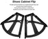 4Pcs/Set Shoes Drawer Hinge Home Furniture Cabinet Hinge Flip Plate Frame Turning Rack Accessory Household Shoe Organizer for Bedroom Living Room...