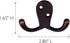 Design House Coat, Double Hook Horizontal, Oil Rubbed Bronze 10 Count...