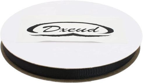 Solid Grosgrain Ribbon 25 Yard Each Roll 100% Polyester Woven Edge (1/4", Black)...