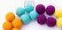 Felt Pom Poms - Wool Felt Balls - 10 Vibrant Colors - 40 Pieces - 2cm (~0.8 inch) Size Each - Craft - DIY - Handmade 100% New Zealand Wool...