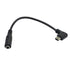 Seadream 6inch Right Angled Mini USB Male to 3.5mm Jack Female Audio Cord Microphone Adapter Cable (Black 2pcs)...