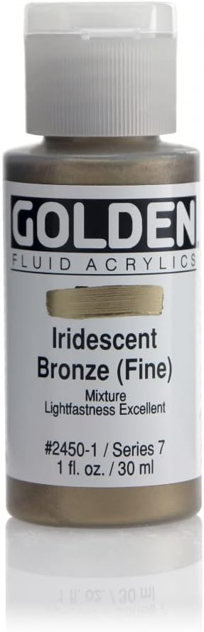 Golden Fluid Acrylic Paint 1 Ounce-Iridescent Bronze...