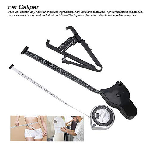 3 pcs Metric Body Fat Tester, Measuring Waist Fat Thickness Retractable Weight Loss Caliper, Tape Measure Body Composition MonitorsFitness & Activ...