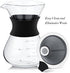 Yosoo Coffee Maker Pot, Manual Hand Drip Coffee Maker Glass Pot with Stainless Steel Filter, 400ml...