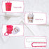Shot Necklace,Bridal Shot Glass Necklace,Necklace Shot Glasses,Pink and White with Gold Foil for Bachelorette Party Bridal Party Necklaces 12 PCS ...