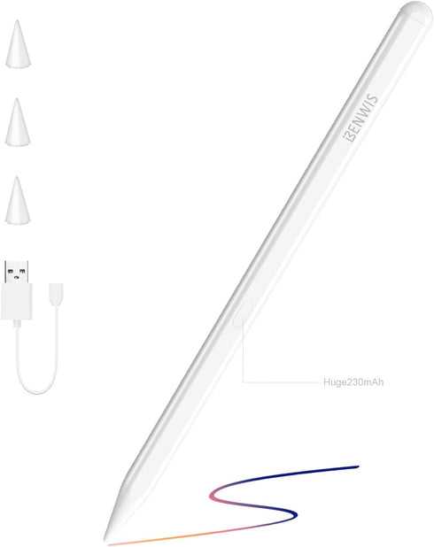 Huge 230mAh 16Hours Stylus Pen for iPad Apple Pencil 1st 2nd Generation,BENWIS Max 3X Fast Charge Apple Pencil Work for 2018-2023 iPad 6/7/8/9/10,...