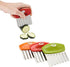 Joie Crinkle Cutter Kitchen Knife for Vegetables, Stainless Steel Blade, Colors May Vary...