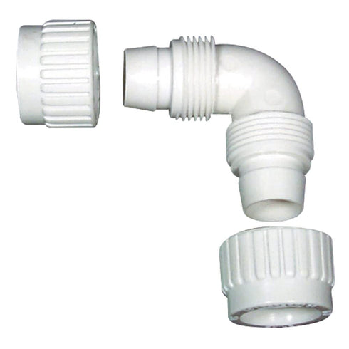 Flair-It 16800 Plastic Elbow, 0.5" Size, White...