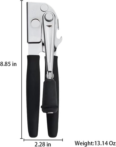 Crank Can Openers Manual,Heavy Duty Commercial Swing Away Can Opener with Rubber-coated Handles...
