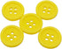 AKOAK 50 Pcs/Set 20mm DIY Button Colorful Candy Color Four-Eye Children's Clothing Buckle Work Clothes Button (Yellow)...