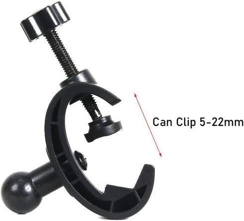 2 Pack Tripod Mount Phone Holder Clamp Microphone Stand Bracket Clip Support Adapter Rotating Ball Head Arm Attachment for Tripods MIC Pipe Pole S...