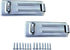 QCAA Security Concealed Hasp & Staple, Steel, 4-1/2", Zinc Plated, 2 Pack, Made in Taiwan...