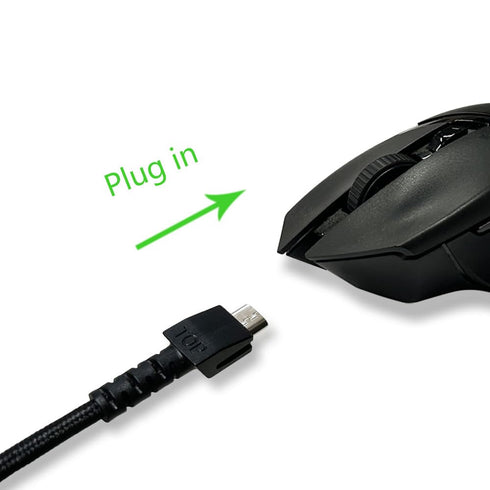 Mouse Charging Cable Compatible with Razer Naga Pro 20000 DPI, Viper Ultimate, USB Charger Cord Compatible with Razer DeathAdder V2 Pro/Basilisk U...