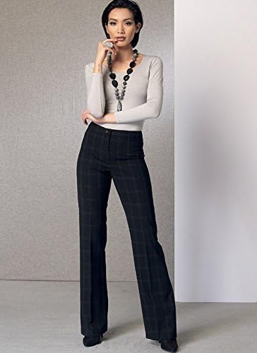 Vogue Patterns Misses' Custom-Fit Boot cut Pants, 14-16-18-20-22, Red...