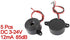 uxcell 5 Pcs DC 3-24V 12mA 85dB Sound Electronic Buzzer Alarm Black 23 x 12mm...