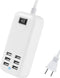 6 Ports USB Charger Hub Desktop US Plug AC Power Wall Travel Charging Adapter Slots Charging Station...