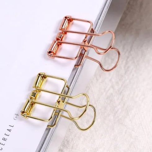 OWNDAY Binder Clips Eight Gold and Rose Gold Mason Jar...