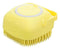 Dog and Cat Massage & Cleaning Brush - Premium Silicone. (Yellow)...