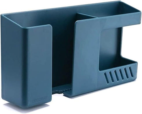 D3 Wall Mount Phone Holder, Punch-Free Wall-Mounted Mobile Phones Charging to Stand, Sticky Remote Control Storage Box Bedside Lazy Mobile Phone R...