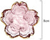 WILL Small Glass Dish Nordic Style Gold Inlay Glass Sauce Bowl Mini Japanese Cherry Blossoms Seasoning Plate For Ice Cream Fruit Sala...
