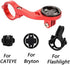 Bike Out-Front Mount Bicycle Handlebar Combo Mount for Garmin Bryton Gopro Flashlight,Compatible with 31.8mm 25.4mm Handlebar (red)...